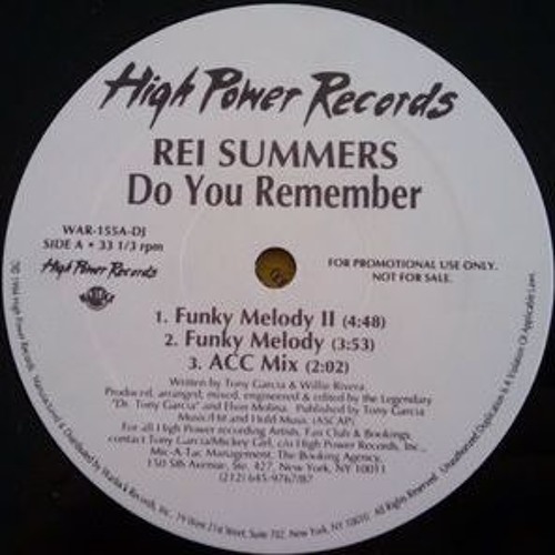 Rei Summers - Do You Remember  - 1994