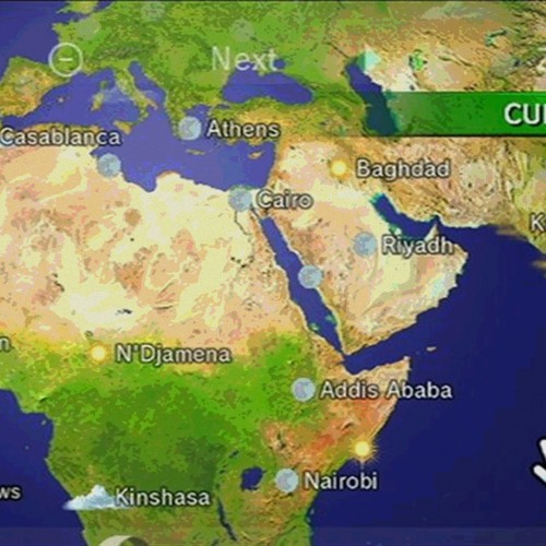 Wii Forecast Channel - Globe - Location (Night)