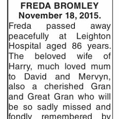 Freda (In memory of Freda Roberts)