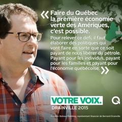 Bernard Drainville très excité par le pétrole lors de l'élection 2014