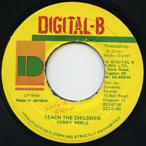 Tony Rebel - Teach The Children (Tony Jungle Remix)