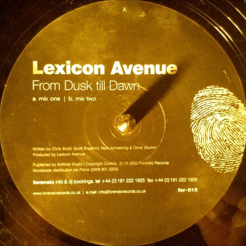 Lexicon Avenue - From Dusk Till Dawn ( Mix One )