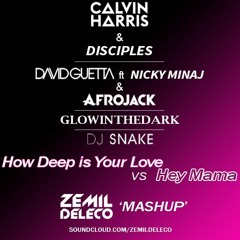 Calvin Harris & David Guetta- How Deep Is Your Love vs Hey Mama (ZemiL DeLeCo MashUp)