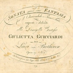 Sonata No. 14, ``Moonlight'' Op. 27, No. 2