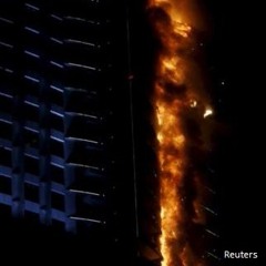 BBC interview with eyewitness inside Dubai fire building
