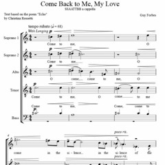 Come Back To Me My Love