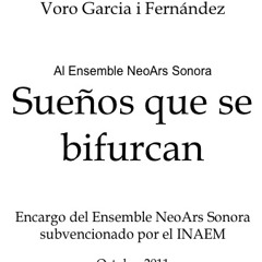 Voro Garcia: Sueños que se bifurcan (for five musicians)