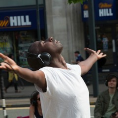 White Cane Salamanda Tandem; A Child Stops