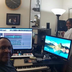 My Grand-Niece Vanessa Ferguson in the lab with me