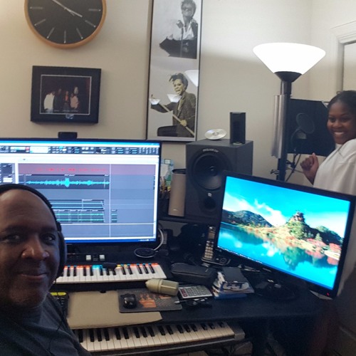 My Grand-Niece Vanessa Ferguson in the lab with me