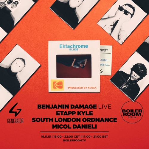 Benjamin Damage Boiler Room x Generator Berlin Live Set