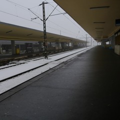waiting for a train in the fog