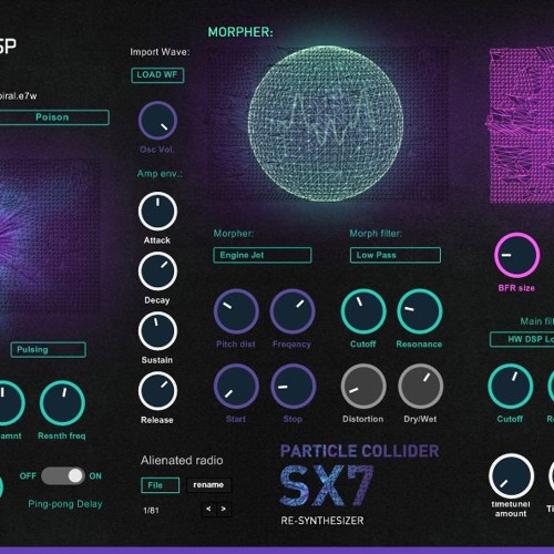 Eplex7 DSP Particle Collider SX7 Re-Synthesizer Demo 1