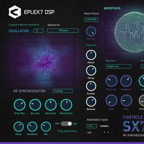 Eplex7 DSP Particle Collider SX7 Re-Synthesizer Demo 2