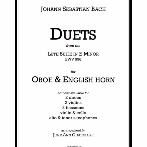 Bach Duets from the Lute Suite in E minor