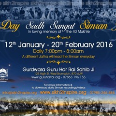 40 Day Sadh Sangat Simran Jaap 2016