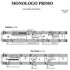 Monologo Primo - for piano