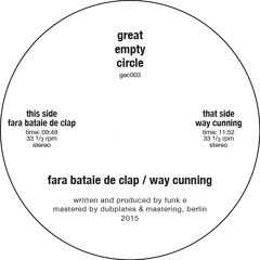 gec003 funk e - fara bataie clap / way cunning
