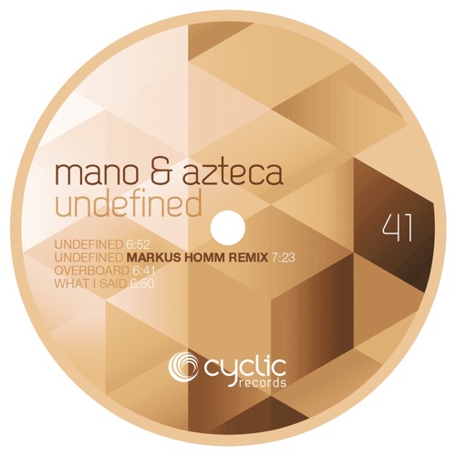 Mano & Azteca - Undefined (Markus Homm Remix)