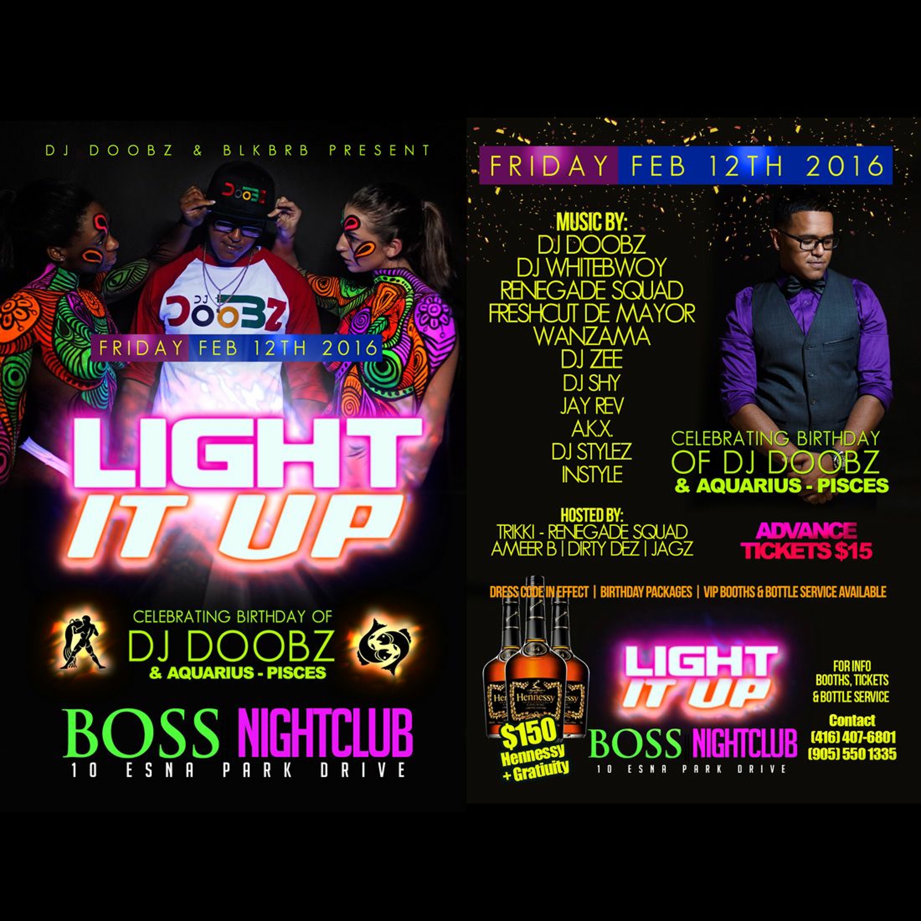 LIGHT IT UP 2016 MIXTAPE BY DJ DOOBZ & DJ SHY FEB 12th  BOSS NIGHT CLUB episode artwork