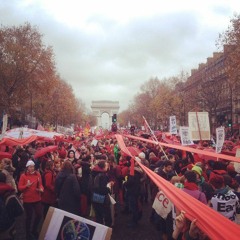 COP21 Protest March Paris (Binaural recording)