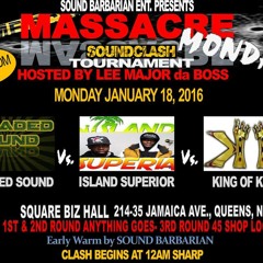JAN 18TH 2016 MASSACRE MONDAY'S