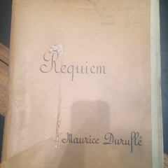 Durufle Requiem, Opus 9,  premier, November 2, 1947
