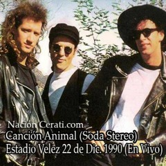 Canción Animal - Soda Stereo 22 De Dic. 1990 (Estadio Vélez)
