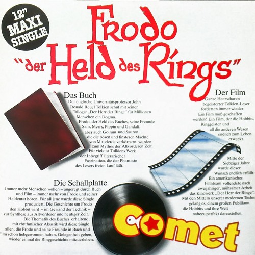 Frodo Der Held Des Rings 12" by Comet - Crystal, Germany 1979