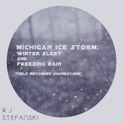 Michigan Ice Storm (Winter Sleet & Freezing Rain) HD Field Recording