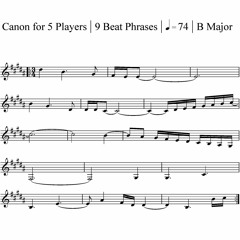 Canon for 5 Players B Major