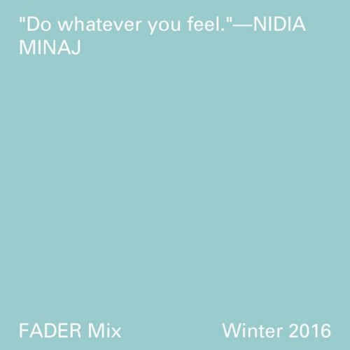 FADER Mix: Nídia Minaj