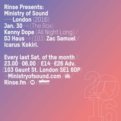 Rinse FM Podcast - Tom Shorterz w/ Billy Kenny - 26th January 2016