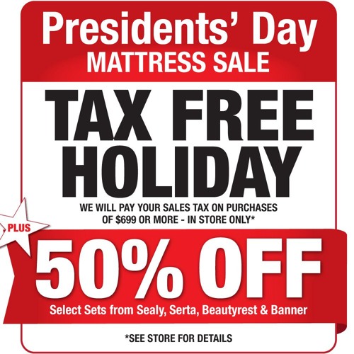 Lmsbanr020116 Banner Presidents Day Sale Gon By Banner Mattress On