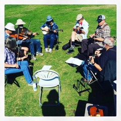 Betsy Likens-La Jolla OT Jam 1-23-16. Dave Daley on fiddle joined by his friends from Idaho.