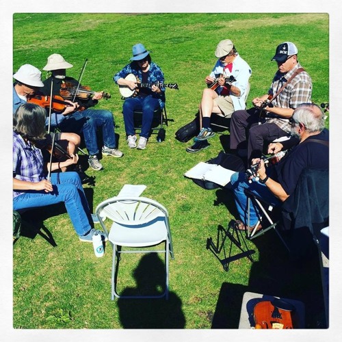Betsy Likens-La Jolla OT Jam 1-23-16. Dave Daley on fiddle joined by his friends from Idaho.