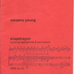 Snapdragon - baritone saxophone & percussion (2006)