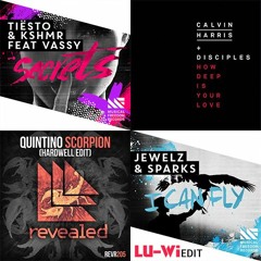 Hardwell vs. Calvin Harris vs. Tiesto & KSHMR vs. Q - How Deep Secrets Blackout Scorpion(Lu-Wi Edit)