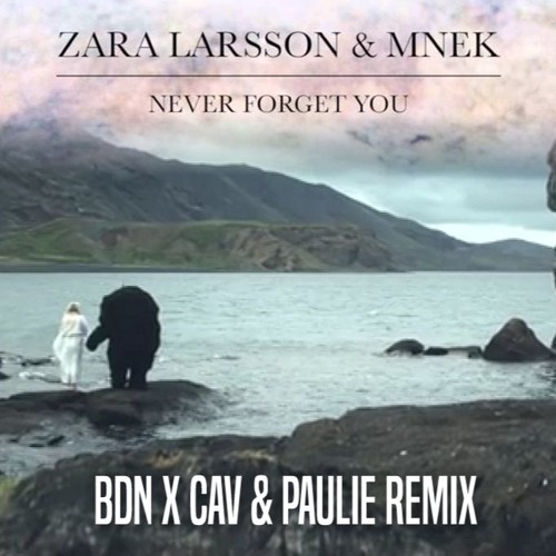 MNEK, Zara Larsson - Never Forget You (BDN X Cav & Paulie Remix)