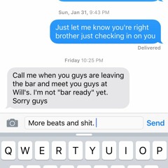 Beats I texted to my brother and forgot about