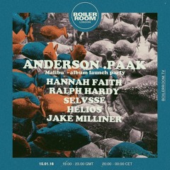 Anderson .Paak Boiler Room London Live Set