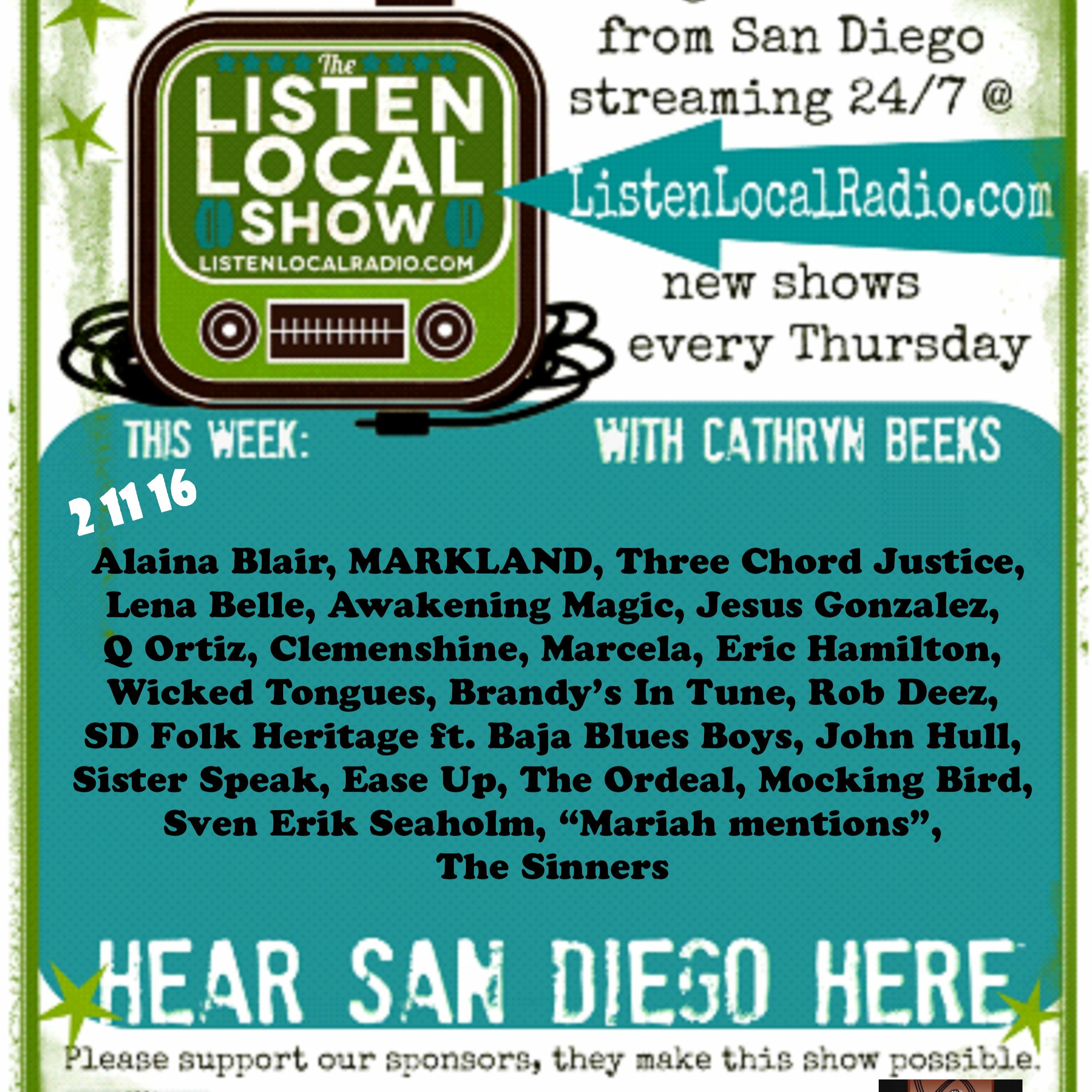 The Listen Local Show 2 11 16 episode artwork