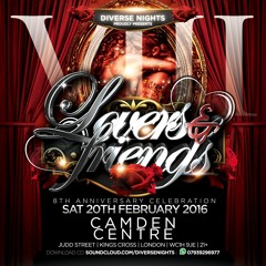 Lovers & Friends - 8th Anniversary @ Camden Centre (Kings Cross) - 07939296977 @DiverseNights