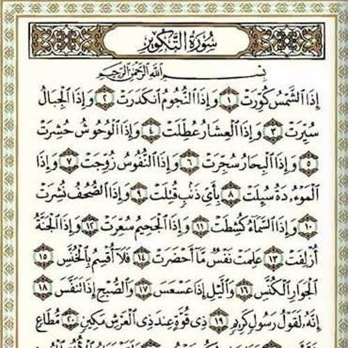 سورة التكوير _ ياسين الرجب