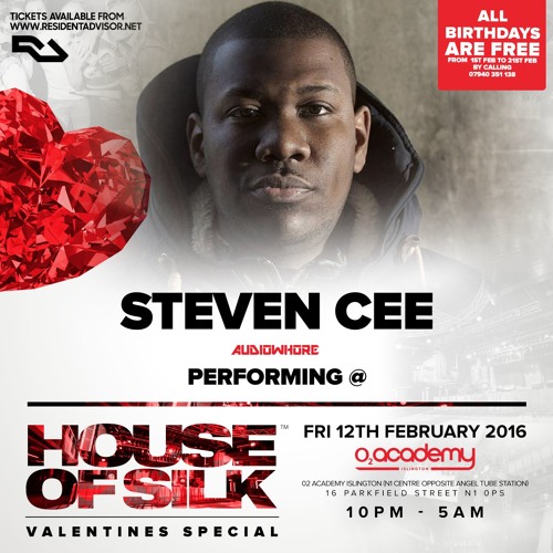 Steven Cee - Live 00:30 -01:15 @ House of Silk - Valentines Special - O2 Academy - Fri 12th Feb 2016