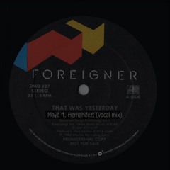 Ft. Hemanifezt (vocal mix) That Was Yesterday(electronic)