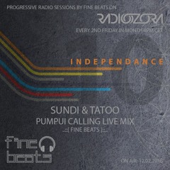 Independance #10@RadiOzora 2016 February | Sundi & Tatoo Pumpui Calling Live Mix