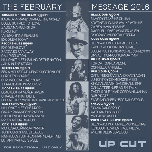 The February Message 2016 (conscious reggae mixtape)