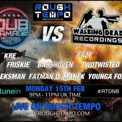 Two Twisted - Eksman & Fatman D / Younga fox & Tbagz (Live On Rough Tempo 16/02/16)