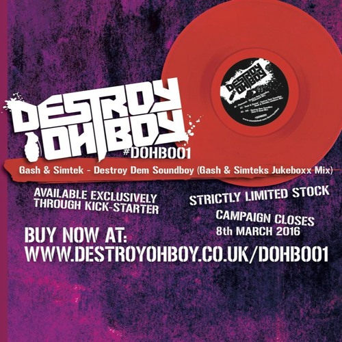 Gash & Simtek ft. Bounty Killer - Destroy Dem Soundboy - FUND IT ON KICKSTARTER NOW!!!